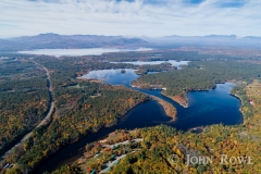 Aerial view of Ossipee Lake, NH