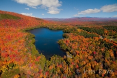 Aerial photo of Jobs Pond taken on October 11, 2016