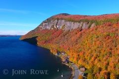 Mt Pisgah rises above Lake Willoughby in Westmore, VT.