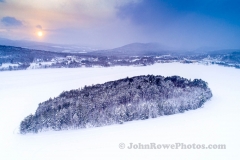 Snow Shower Over Island Pond, VT