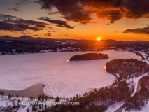 Island Pond Sunset April 2020
