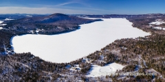 Lake Seymour Vermont Winter Panorama