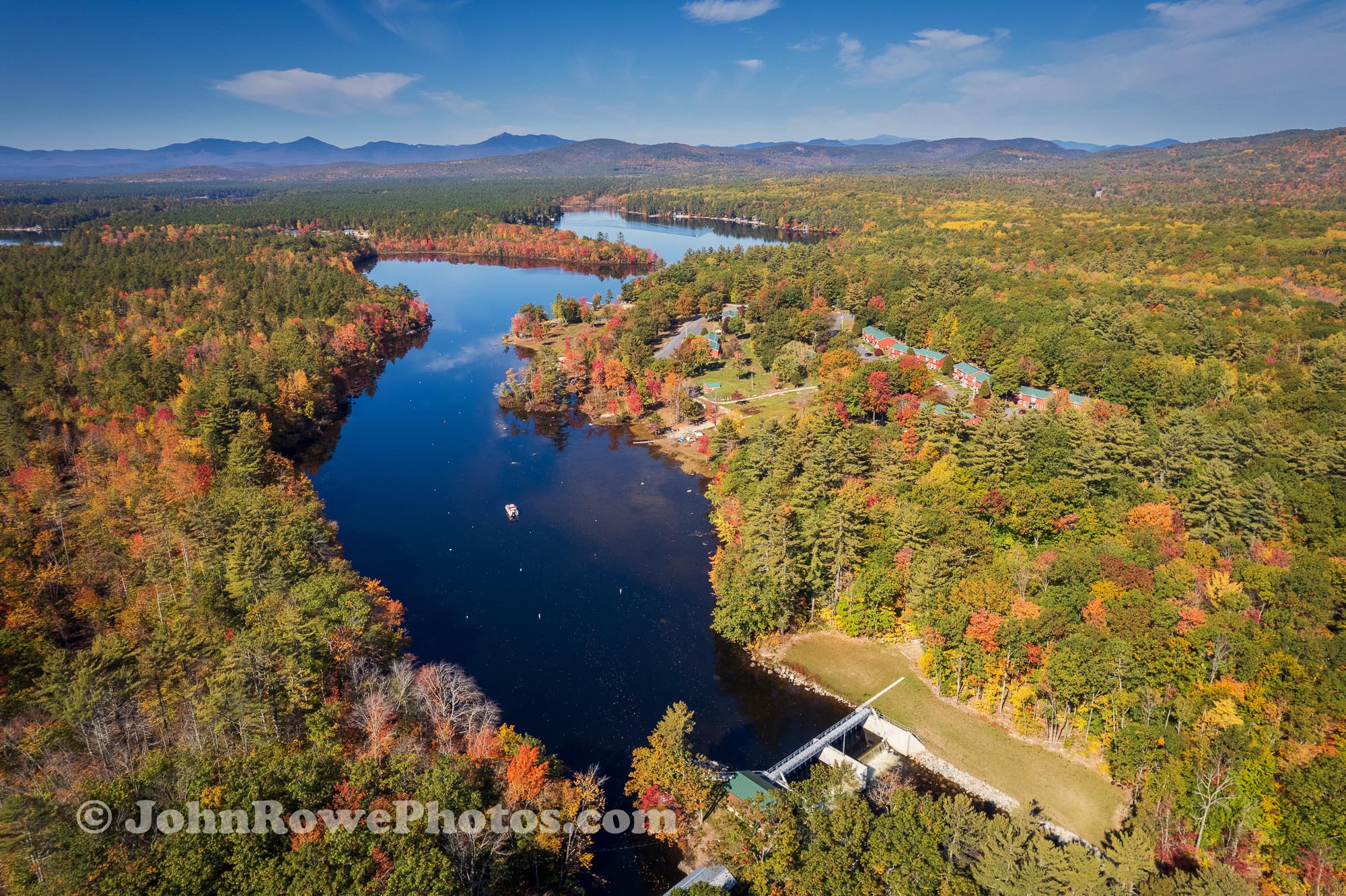 Looking Toward Berry Bay From The Dam - Ossipee Lake_NH