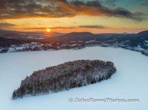 Island Pond Winter Sunset  March  2020  #1